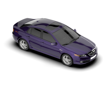 araba beyaz arkaplanda izole edildi