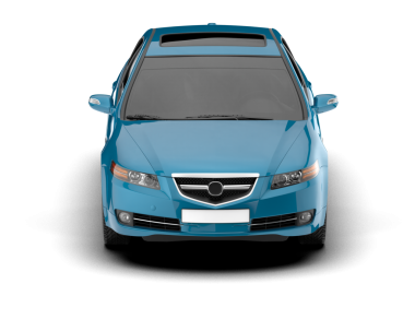 mavi modern araba beyaz arka planda izole edilmiş.