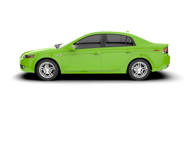 modern yeşil araba uzun gölgeli