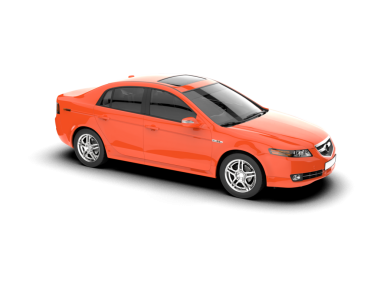 - Araba. Vektör. Çizim. Gri arka planda bir araba. ön görünüm.