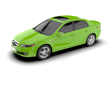 Modern araba izole edilmiş. ön görünüm.