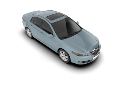 Modern araba, beyaz arka planda izole edilmiş, 3 boyutlu.