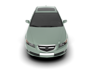 Modern araba beyaz arka planda izole edilmiş. 3 boyutlu - 3 boyutlu.