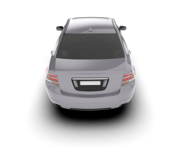 Modern araba beyaz arka planda izole edilmiş. 3 boyutlu - 3 boyutlu.