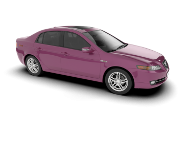 Beyaz arka planda pembe araba, vektör illüstrasyonu