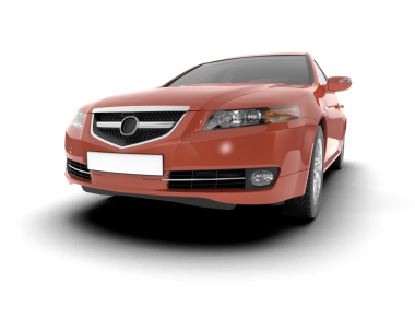 Beyaz arka planda izole edilmiş modern lüks araba. 3d oluşturma