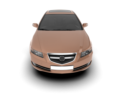 Modern araba beyaz arka planda izole edilmiş. 3d illüstrasyon