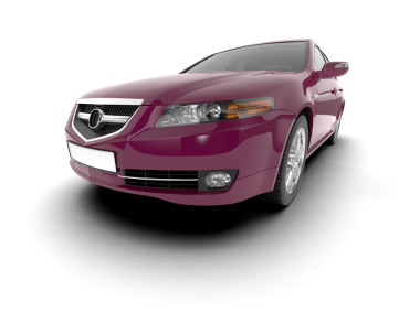 Modern lüks araba beyaz zemin üzerine.