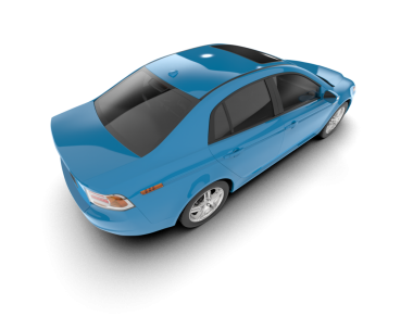 Beyaz arka planda modern bir araba. 3d oluşturma