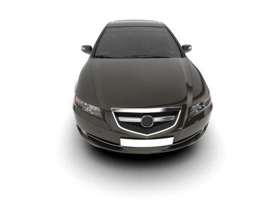 Modern araba beyaz arka planda izole edilmiş. 3d illüstrasyon