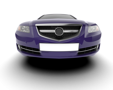 modern araba beyaz arka planda izole edildi. 3 boyutlu görüntüleme