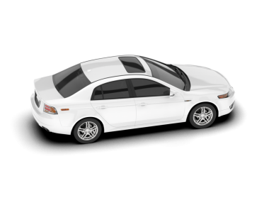 beyaz arkaplanda izole edilmiş gerçekçi araba