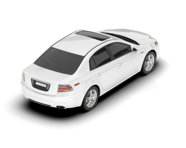 modern araba beyaz arka planda izole edildi. 3 boyutlu görüntüleme