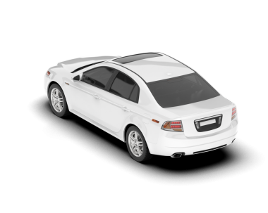 Beyaz arka planda modern lüks beyaz araba. yüksek kaliteli fotoğraf