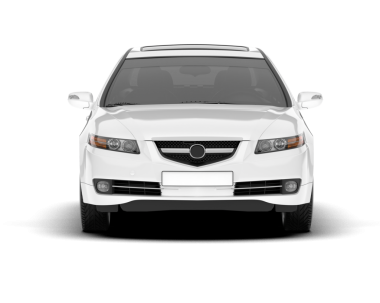 beyaz arkaplanda modern araba