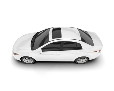 modern araba beyaz arkaplanda izole edildi