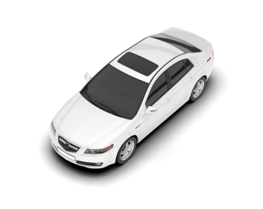 Beyaz arkaplandaki araba.