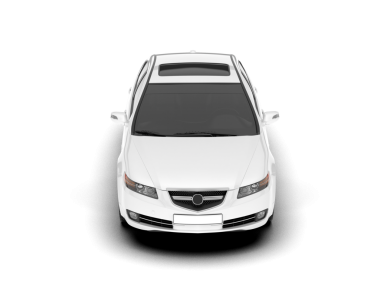 Beyaz arkaplandaki araba.