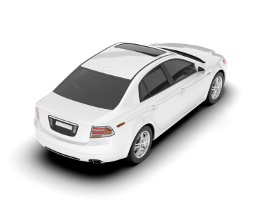 Siyah arka planda beyaz araba.