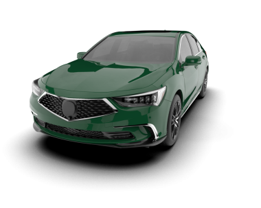 Modern araba arka planda izole edilmiş. 3d illüstrasyon