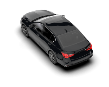 Gri arka planda siyah premium modern araba.