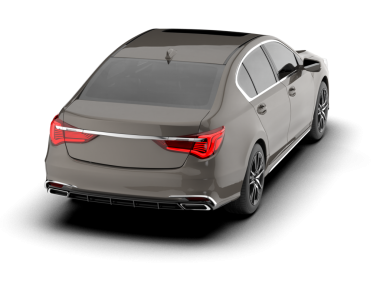 Beyaz arka planda modern lüks bir araba. 3d oluşturma