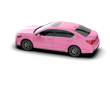 Beyaz arka planda modern bir araba. 3d illüstrasyon