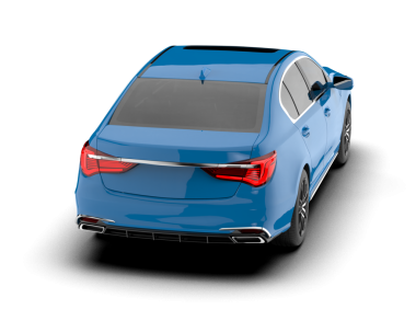 Modern lüks araba beyaz zemin üzerine.