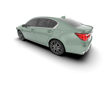 Araba arka planda izole. 3d oluşturma