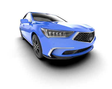 Gerçekçi bir araba. 3d illüstrasyon