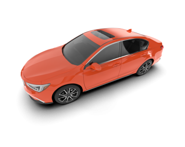 modern kırmızı sedan araba