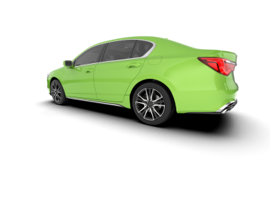 Beyaz arka planda bir araba. araba