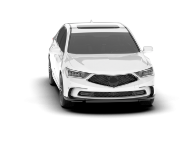 beyaz araba kırpma yolu ile beyaz üzerinde izole