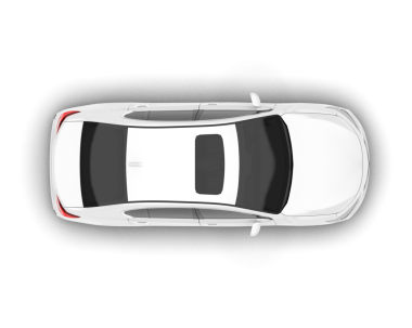 araba beyaz arkaplanda izole edildi