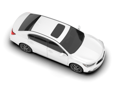 Beyaz arkaplandaki araba.