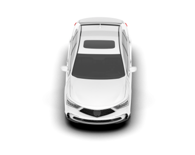 modern araba beyaz arkaplanda izole edildi