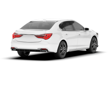 Beyaz arka planda beyaz lüks araba