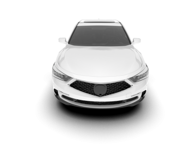 modern araba ön görünümü beyaz arkaplanda izole