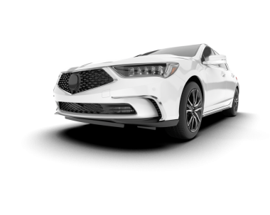 Modern araba beyaz arka planda izole edilmiş. 3d illüstrasyon