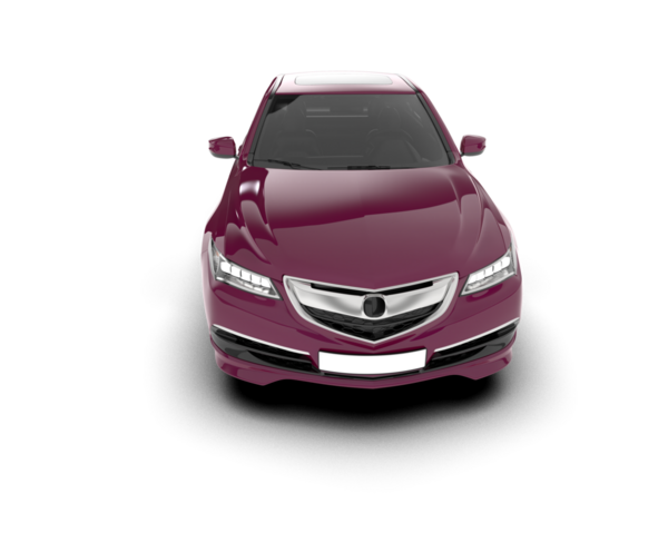 Beyaz arka planda modern bir araba. 3d illüstrasyon