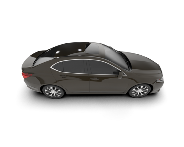 araba tarafı beyaz arkaplanda izole edildi