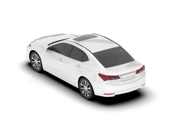 beyaz zemin üzerinde modern araba 3 boyutlu görüntüleme - izole