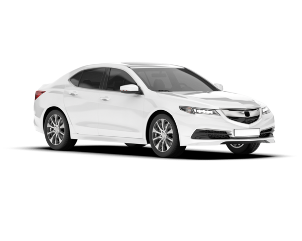 beyaz arka planda modern lüks araba