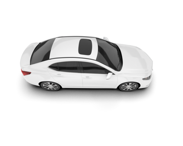 Beyaz arka planda modern bir araba. 3d oluşturma