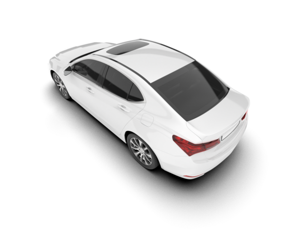 Beyaz araba. izole edilmiş beyaz arkaplan 3d görüntüleme