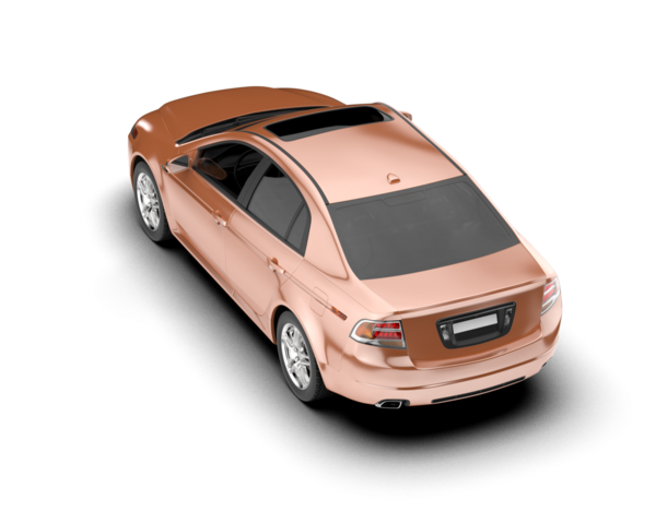 beyaz arka planda modern araba