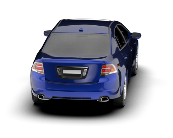 modern araba arka görünümü