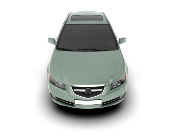 Modern araba beyaz arka planda izole edilmiş. 3 boyutlu - 3 boyutlu.