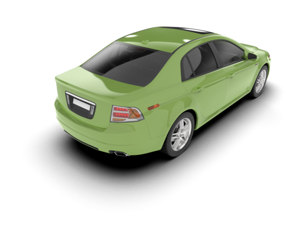 araba beyaz arkaplanda izole edildi.