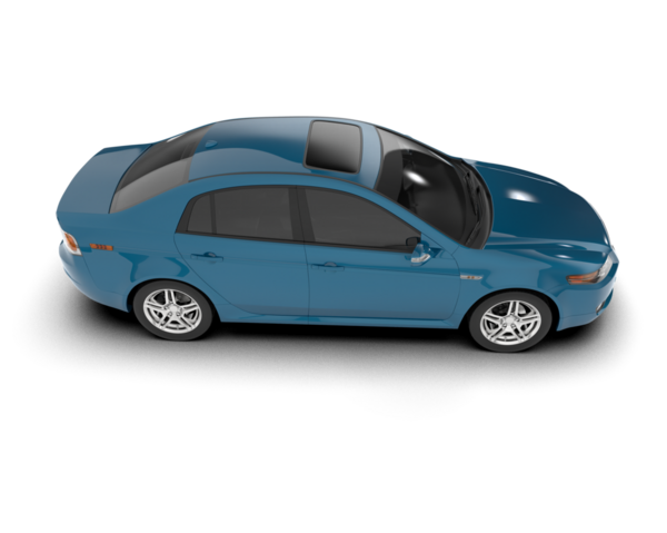 Araba beyaz arka planda izole edilmiş. 3d illüstrasyon